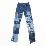 CUSTOM patchwork jeans