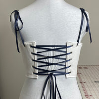 CUSTOM corset (ribbon straps)